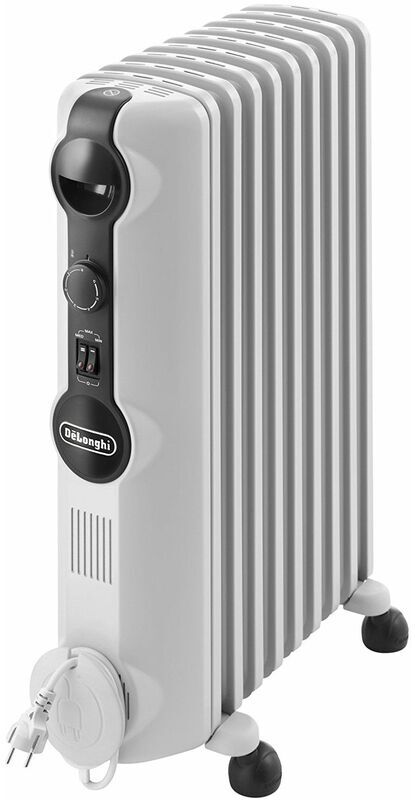 DELONGHI radiateur à bain d'huile 2000w blanc - trrs0920 - delonghi