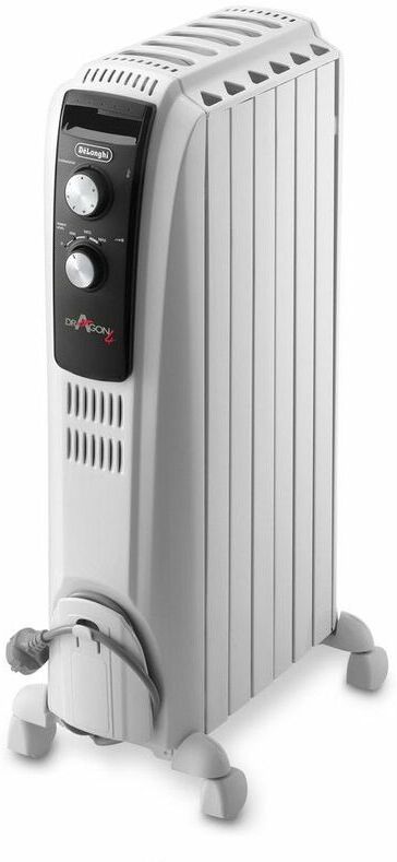 DELONGHI radiateur à bain d'huile 1500w blanc - trd40615 - delonghi