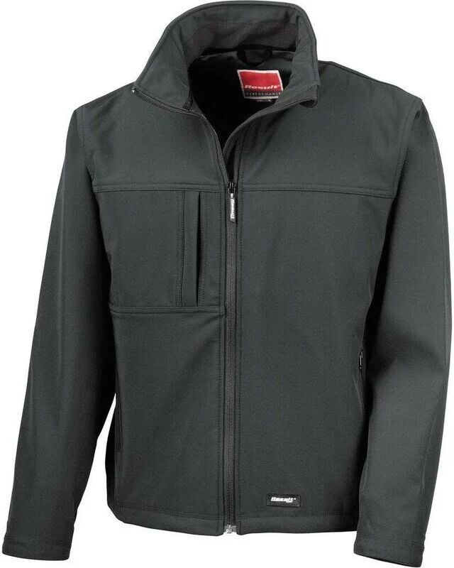 RESULT Veste de travail classique Softshell Noir M - Result