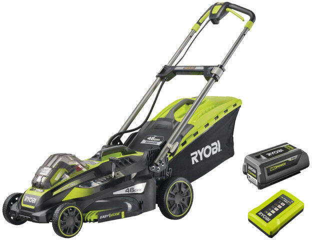 RYOBI Tondeuse tractée RYOBI 36V LithiumPlus coupe 46cm moteur sans charbons - 1 RYOBI Tondeuse tractée RYOBI 36V LithiumPlus coupe 46cm moteur sans charbons - 1