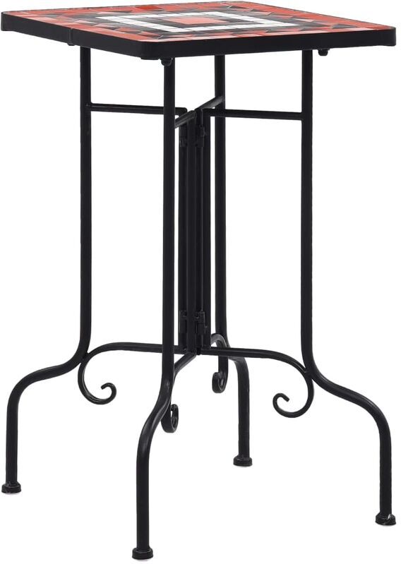 VIDAXL Tables d'appoint mosaïque Terre cuite et blanc Céramique - Vidaxl VIDAXL Tables d'appoint mosaïque Terre cuite et blanc Céramique - Vidaxl