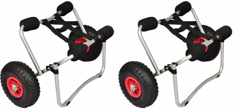 VIDAXL Chariots pour kayak 2 pcs Aluminium - Vidaxl VIDAXL Chariots pour kayak 2 pcs Aluminium - Vidaxl