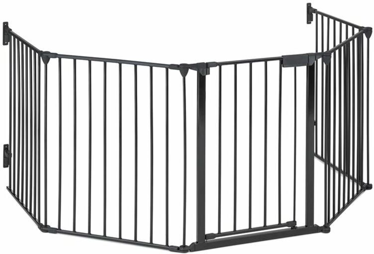 ONECONCEPT Grillage de protection pour cheminée barrière 3m métal - noir - Oneconcept ONECONCEPT Grillage de protection pour cheminée barrière 3m métal - noir - Oneconcept