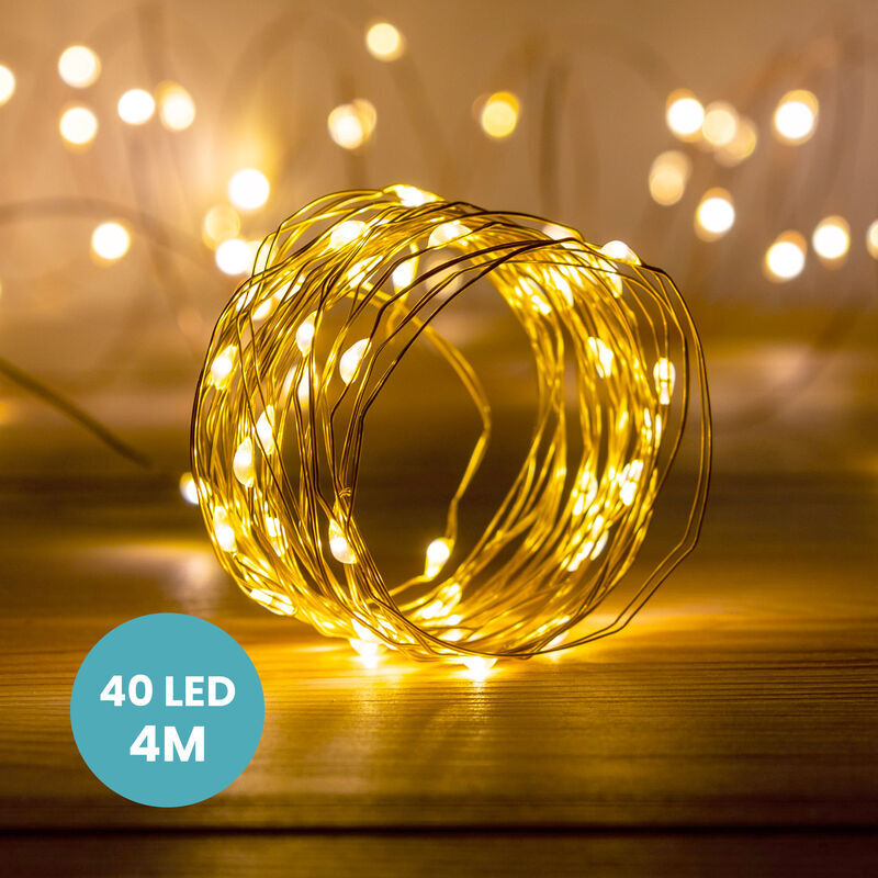 Skylantern - Guirlande Or 40 Micro LED Blanc Chaud - Or Skylantern - Guirlande Or 40 Micro LED Blanc Chaud - Or