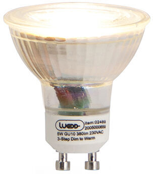 LUEDD GU10 LED lamp 5W 3-staps Dim to warm - Luedd LUEDD GU10 LED lamp 5W 3-staps Dim to warm - Luedd