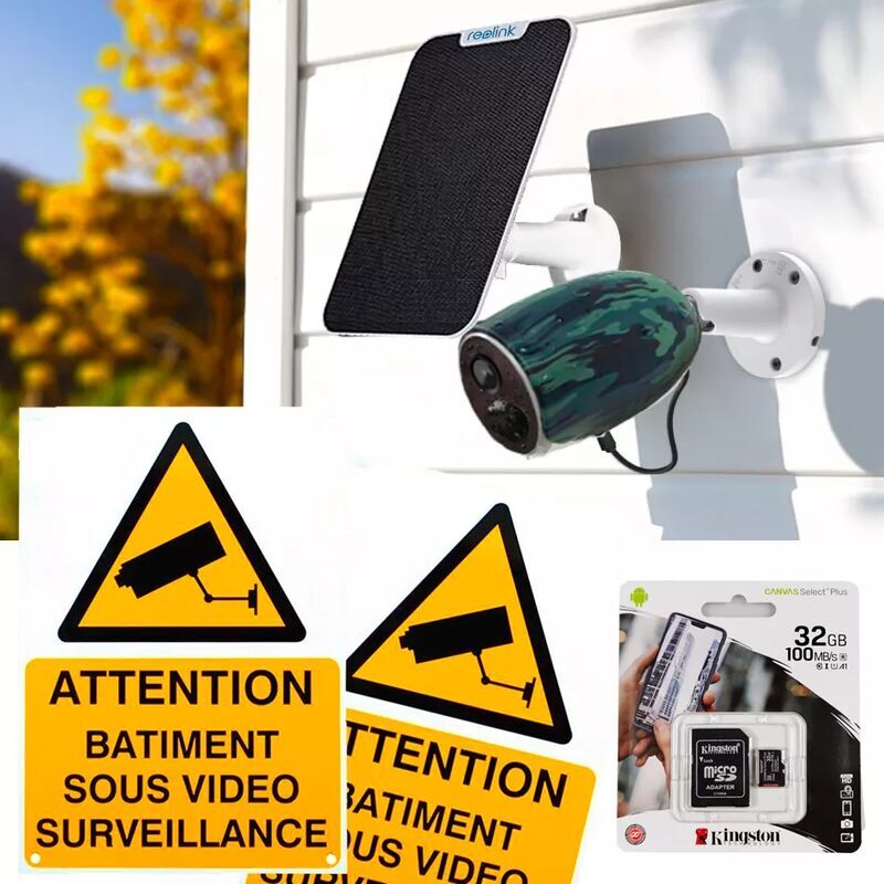 ULTRA SECURE Caméra 4G 100% sans fil version FR + panneau solaire / extérieure IP65 / 1080P ULTRA SECURE Caméra 4G 100% sans fil version FR + panneau solaire / extérieure IP65 / 1080P