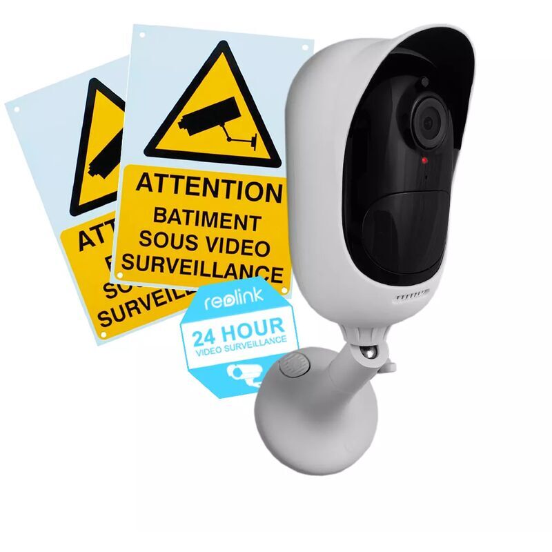 ULTRA SECURE Pack avantage caméra Reolink Argus 2 + panneaux - 100% sans-fil autonome IP /