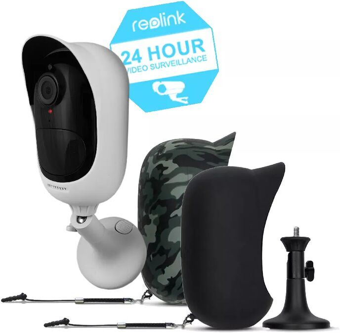 ULTRA SECURE Pack complet 3 coloris - caméra 100% sans-fil autonome IP / WIFI - Horaires /