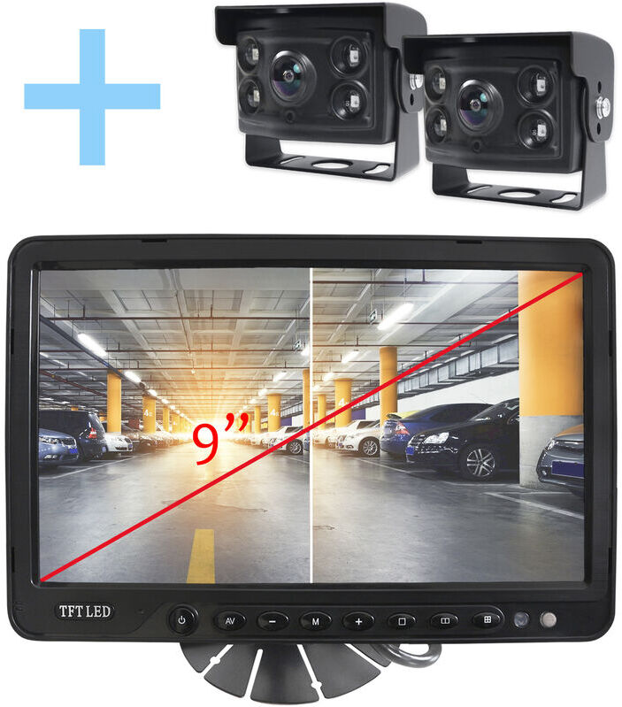 YATEK Rear View and Reverse View System pour tous les types de véhicules, écran 9' YATEK Rear View and Reverse View System pour tous les types de véhicules, écran 9'