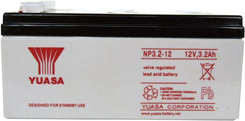 YUASA Batterie au plomb 12 V 3.2 Ah Yuasa NP3.2-12 (l x H x P) 134 x 64 x 67 mm YUASA Batterie au plomb 12 V 3.2 Ah Yuasa NP3.2-12 (l x H x P) 134 x 64 x 67 mm