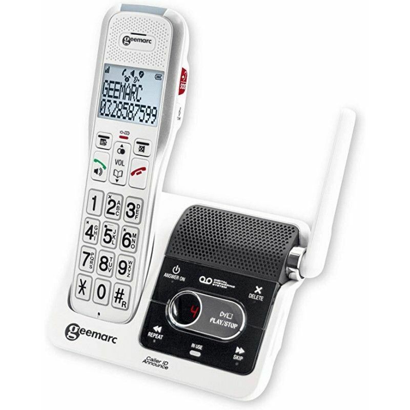 GEEMARC Téléphone Senior 595 U.L.E par Blanc - Geemarc