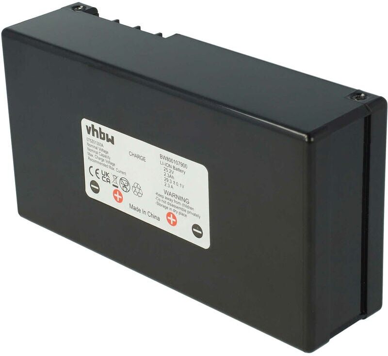 VHBW Batterie Li-Ion vhbw 2300mAh (25.2V) pour aspirateur, tondeuse robot Ambrogio VHBW Batterie Li-Ion vhbw 2300mAh (25.2V) pour aspirateur, tondeuse robot Ambrogio