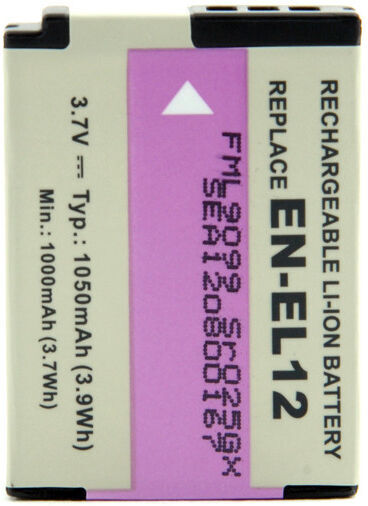 NX ™ NX - Batterie photo 3.7V 1050mAh - EN-EL12 ; ENEL12 NX ™ NX - Batterie photo 3.7V 1050mAh - EN-EL12 ; ENEL12