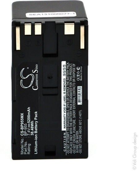 Nx ™ - NX - Batterie caméscope 7.4V 5200mAh - BP-955 ; VML9024 Nx ™ - NX - Batterie caméscope 7.4V 5200mAh - BP-955 ; VML9024