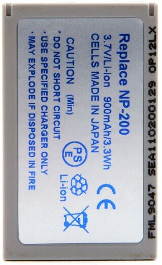 Nx ™ - NX - Batterie photo 3.7V 750mAh - NP-200 ; NP200 Nx ™ - NX - Batterie photo 3.7V 750mAh - NP-200 ; NP200