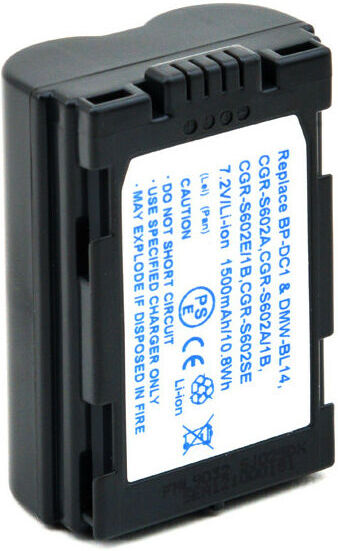 NX ™ NX - Batterie photo 7.2V 1700mAh - BP-DC1 ; BPDC1 ; CGR-S602 ; CGR-S602