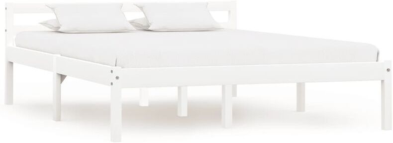 Youthup - Cadre de lit Blanc Bois de pin massif 120 x 200 cm Youthup - Cadre de lit Blanc Bois de pin massif 120 x 200 cm