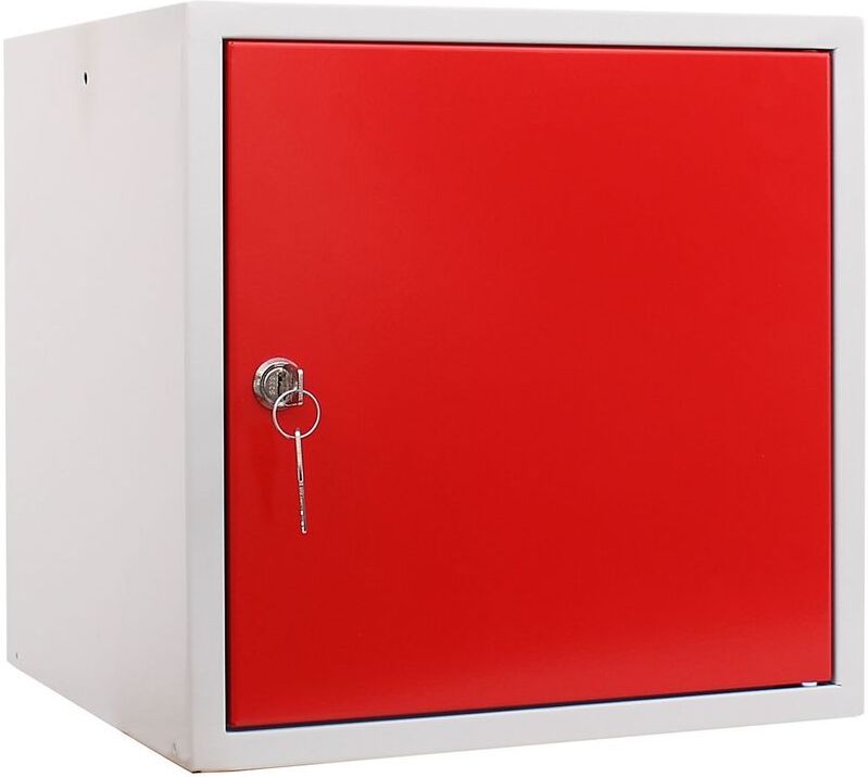 NEWPO Casier métallique individuel   HxLxP 35 x 35 x 35 cm   Rouge   newpo - rouge NEWPO Casier métallique individuel   HxLxP 35 x 35 x 35 cm   Rouge   newpo - rouge