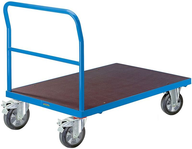 Eurokraftpro - EUROKRAFT ACTIVE GREEN – Chariot plate-forme - barre de poussée Eurokraftpro - EUROKRAFT ACTIVE GREEN – Chariot plate-forme - barre de poussée