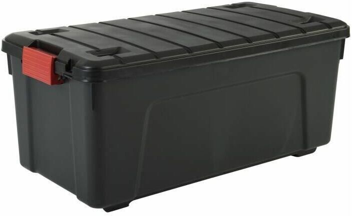 IRIS OHYAMA Lot de 3 boites de rangement bricolage - Store It All - 75 L - Noir IRIS OHYAMA Lot de 3 boites de rangement bricolage - Store It All - 75 L - Noir