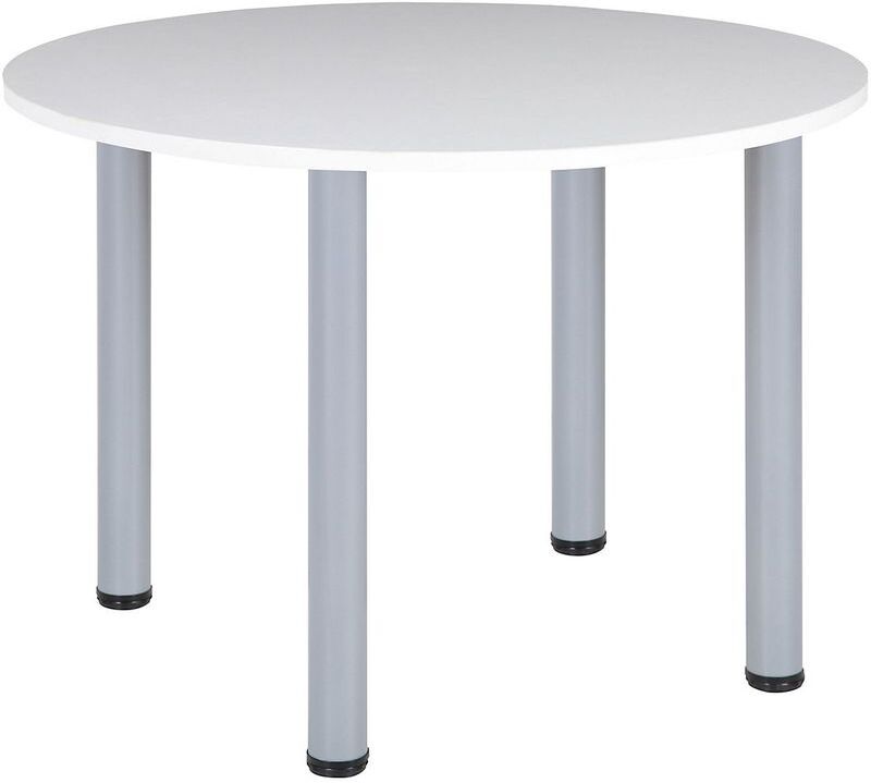 CERTEO Table de réunion avec pieds tubulaires   Circulaire  Diamètre 1000 mm Hauteur CERTEO Table de réunion avec pieds tubulaires   Circulaire  Diamètre 1000 mm Hauteur