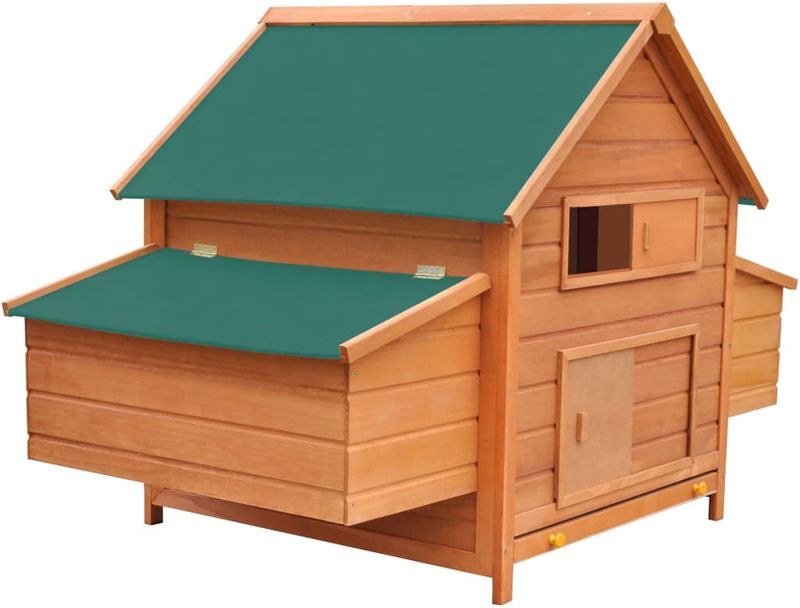 TOPDEAL Poulailler Bois 157x97x110 cm - Topdeal TOPDEAL Poulailler Bois 157x97x110 cm - Topdeal