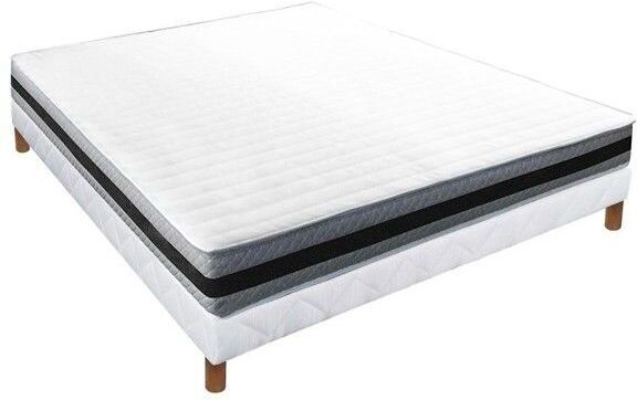 ESSENZIA Ensemble MORPHOZONE 160 + Sommier Tradition + Pieds STRETCH BAMBOO 150x200 ESSENZIA Ensemble MORPHOZONE 160 + Sommier Tradition + Pieds STRETCH BAMBOO 150x200