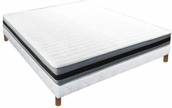 ESSENZIA Ensemble MORPHOZONE 170 + Sommier Tradition + Pieds COTON ORGANIQUE 200X220 ESSENZIA Ensemble MORPHOZONE 170 + Sommier Tradition + Pieds COTON ORGANIQUE 200X220