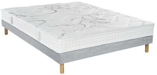 ESSENZIA Ensemble MORPHOZONE 190 + Sommier Tradition + Pieds 90x200 STRETCH Latex ESSENZIA Ensemble MORPHOZONE 190 + Sommier Tradition + Pieds 90x200 STRETCH Latex