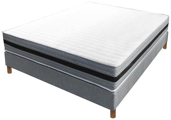 ESSENZIA Ensemble MORPHOZONE 210, Sommier Tradition Graphic et Pieds COTON ORGANIQUE ESSENZIA Ensemble MORPHOZONE 210, Sommier Tradition Graphic et Pieds COTON ORGANIQUE