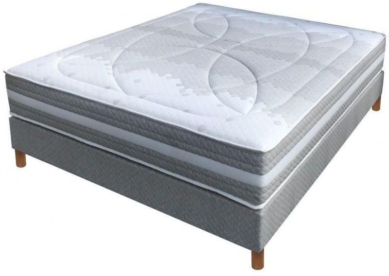 ESSENZIA Ensemble SPRING 1200 Ferme, Sommier Tradition Graphic et pieds STRETCH BAMBOO ESSENZIA Ensemble SPRING 1200 Ferme, Sommier Tradition Graphic et pieds STRETCH BAMBOO