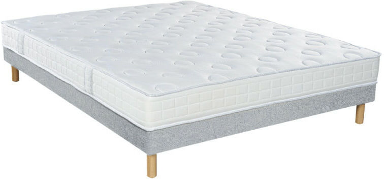 ESSENZIA Ensemble SPRING 600 Très Ferme, Sommier Tradition Graphic et pieds 160x190 ESSENZIA Ensemble SPRING 600 Très Ferme, Sommier Tradition Graphic et pieds 160x190