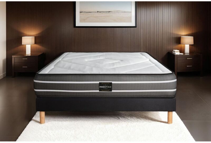 PRESTIGE LITERIE Ensemble Exclusive 160 x 200 cm sommier noir PRESTIGE LITERIE Ensemble Exclusive 160 x 200 cm sommier noir