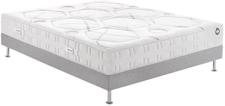 BULTEX Ensemble I NOVO 9200 + Sommier Medium Confort Morphologique 3 zones + pieds