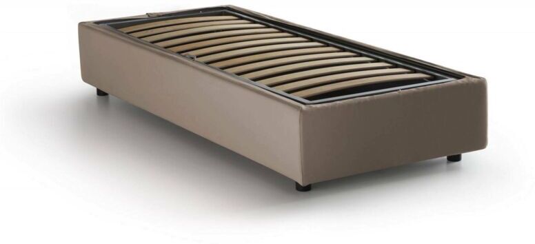 TALAMO ITALIA Lit Simple déhoussable Conteneur Ouverture Latérale Silvia Sommier, Fabriqué en TALAMO ITALIA Lit Simple déhoussable Conteneur Ouverture Latérale Silvia Sommier, Fabriqué en