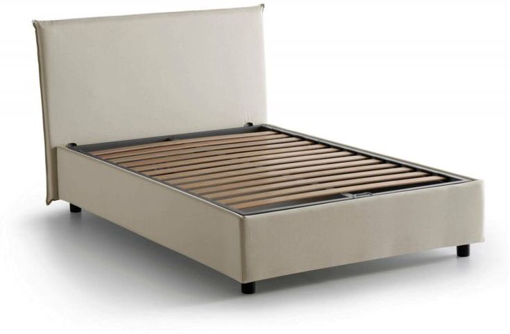 TALAMO ITALIA Lit une Place et Demie Conteneur déhoussable Anna, Fabriqué en Italie, Crème TALAMO ITALIA Lit une Place et Demie Conteneur déhoussable Anna, Fabriqué en Italie, Crème