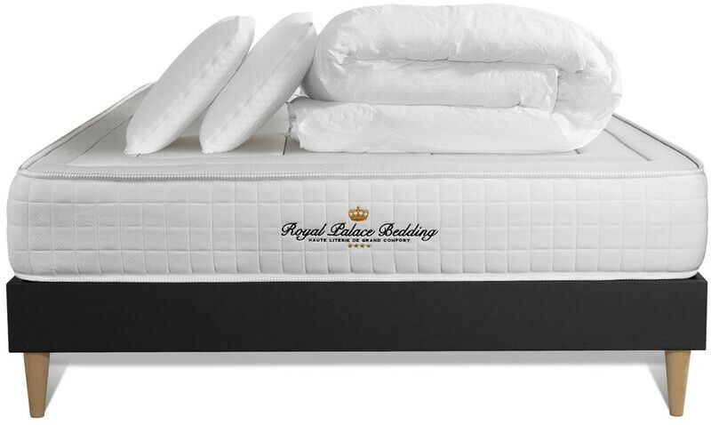 ROYAL PALACE BEDDING Pack matelas à mémoire de forme maxi épaisseur Balmoral 180x200cm + sommier KIT ROYAL PALACE BEDDING Pack matelas à mémoire de forme maxi épaisseur Balmoral 180x200cm + sommier KIT
