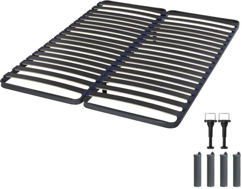 EBAC LITERIE Sommier + jeu de pieds 70+70x190 C39 36 lattes EBAC LITERIE Sommier + jeu de pieds 70+70x190 C39 36 lattes