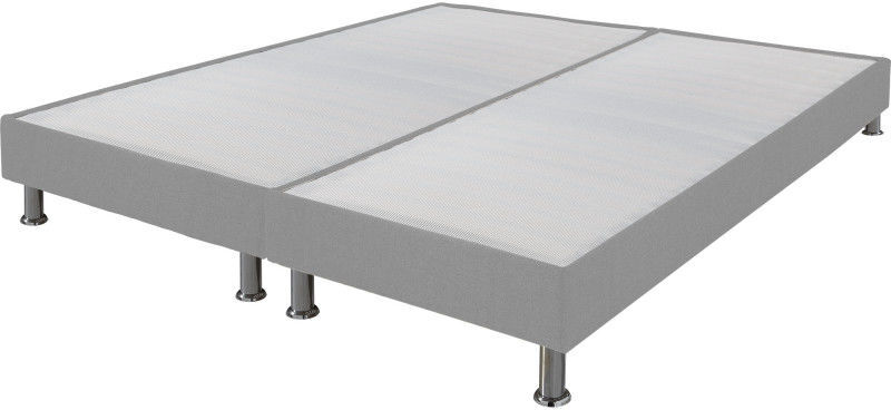 EBAC LITERIE Sommier tapissier + jeu de pieds 80+80x200 Omega gris clair 18 lattes EBAC LITERIE Sommier tapissier + jeu de pieds 80+80x200 Omega gris clair 18 lattes