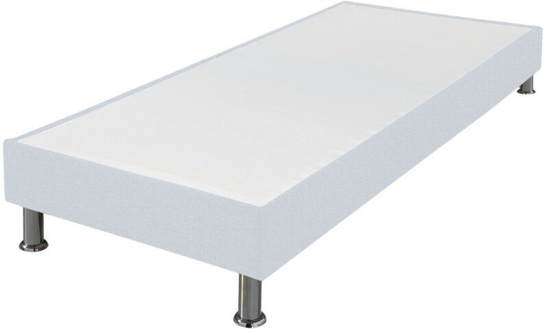 EBAC LITERIE Sommier tapissier + jeu de pieds 80x190 Omega tissu nacre 18 lattes EBAC LITERIE Sommier tapissier + jeu de pieds 80x190 Omega tissu nacre 18 lattes