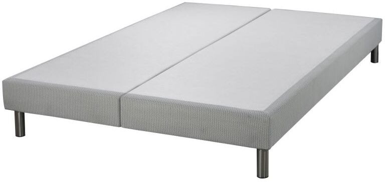 EBAC LITERIE Sommier tapissier + jeu de pieds 90+90x200 Omega 3D gris et blanc 18 lattes EBAC LITERIE Sommier tapissier + jeu de pieds 90+90x200 Omega 3D gris et blanc 18 lattes