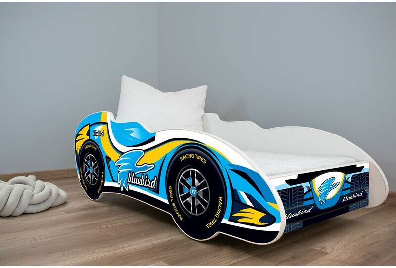 HUCOCO TOPBED   Lit d'enfant pour le petit fan de l'automobile   140x70cm   Lit +