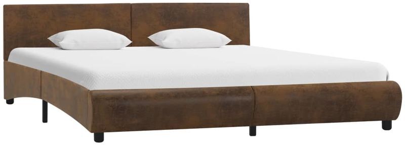 TOPDEAL VDTD25642_FR Cadre de lit Marron Similicuir 160 x 200 cm - Topdeal TOPDEAL VDTD25642_FR Cadre de lit Marron Similicuir 160 x 200 cm - Topdeal
