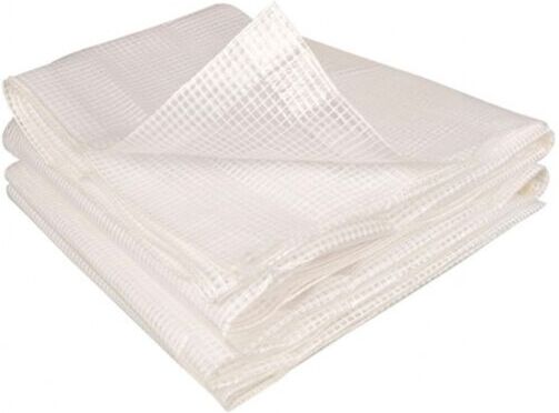 IDMARKET Bâche de rechange 140 gr/m² pour serre 12M² blanche ZEBRA IDMARKET Bâche de rechange 140 gr/m² pour serre 12M² blanche ZEBRA