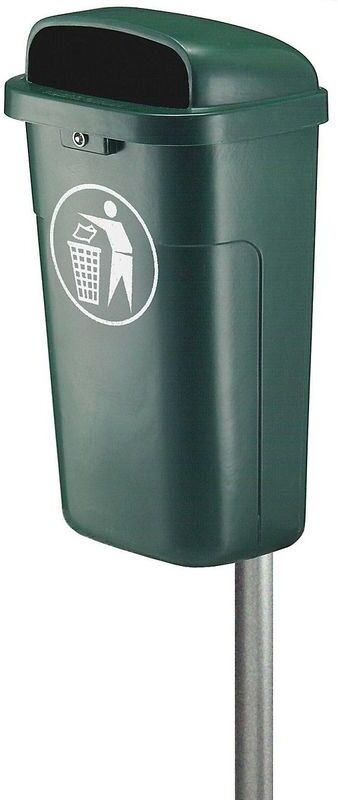 CERTEO Collecteur de déchets, capacité 50 l, h x l x p 755 x 435 x 345 mm, vert CERTEO Collecteur de déchets, capacité 50 l, h x l x p 755 x 435 x 345 mm, vert