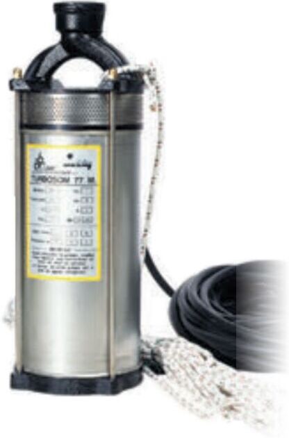 DAB Pompe immergée DAB TURBOSOM77T 0,75 kW pour puit profond jusqu'à 2,4 m3/h DAB Pompe immergée DAB TURBOSOM77T 0,75 kW pour puit profond jusqu'à 2,4 m3/h