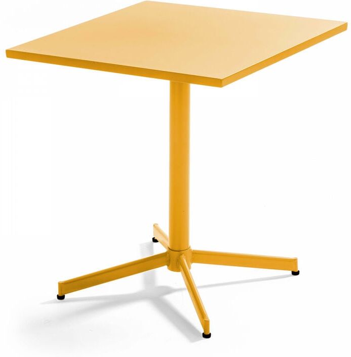 Oviala - Table de jardin plateau carré rabattable en métal Palavas Palavas Oviala - Table de jardin plateau carré rabattable en métal Palavas Palavas
