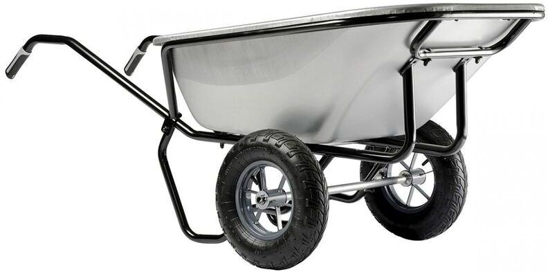 HAEMMERLIN Brouette Expert Twin Excellium 230 galva roues gonflées HAEMMERLIN Brouette Expert Twin Excellium 230 galva roues gonflées