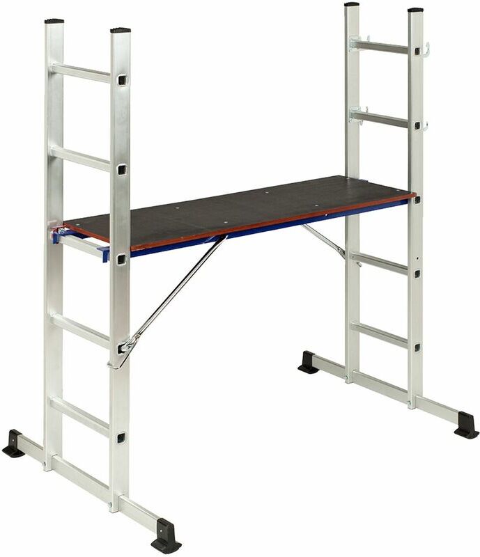 CATTER HOUSE Échelle En Aluminium Convertible En Échaufadage Multifonction 16 cm x 43 cm x CATTER HOUSE Échelle En Aluminium Convertible En Échaufadage Multifonction 16 cm x 43 cm x