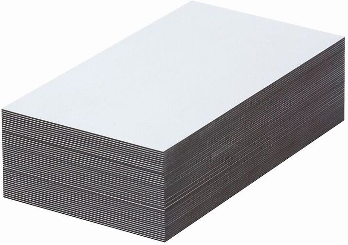CERTEO Etiquettes magnétiques - blanches - h x l 80 x 150 mm, lot de 100 - Coloris: CERTEO Etiquettes magnétiques - blanches - h x l 80 x 150 mm, lot de 100 - Coloris: